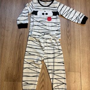 Kids Mummy Pajama Set - Black and White